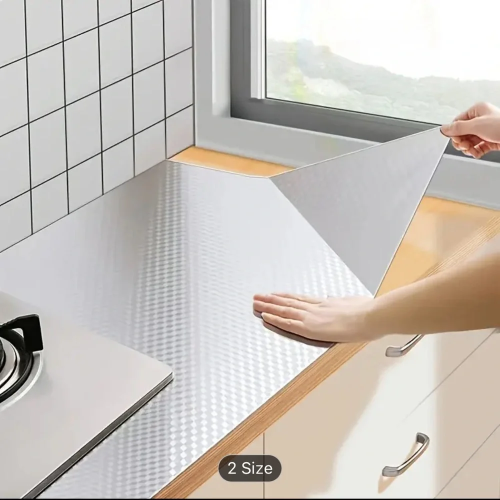 1pc Kitchen Oil Resistant Sticker, Fire Resistant High Temperature Wall Sticker - Picture 1 of 10